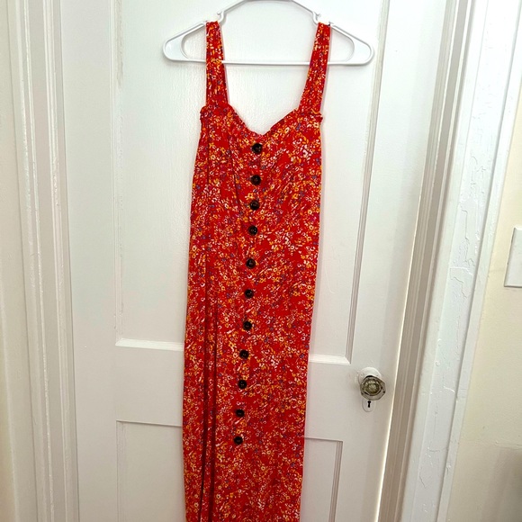 Colorful smocked midi - Picture 1 of 6